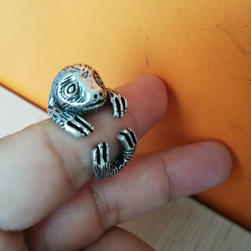 Trendy Vintage Adjustable Sloth Ring