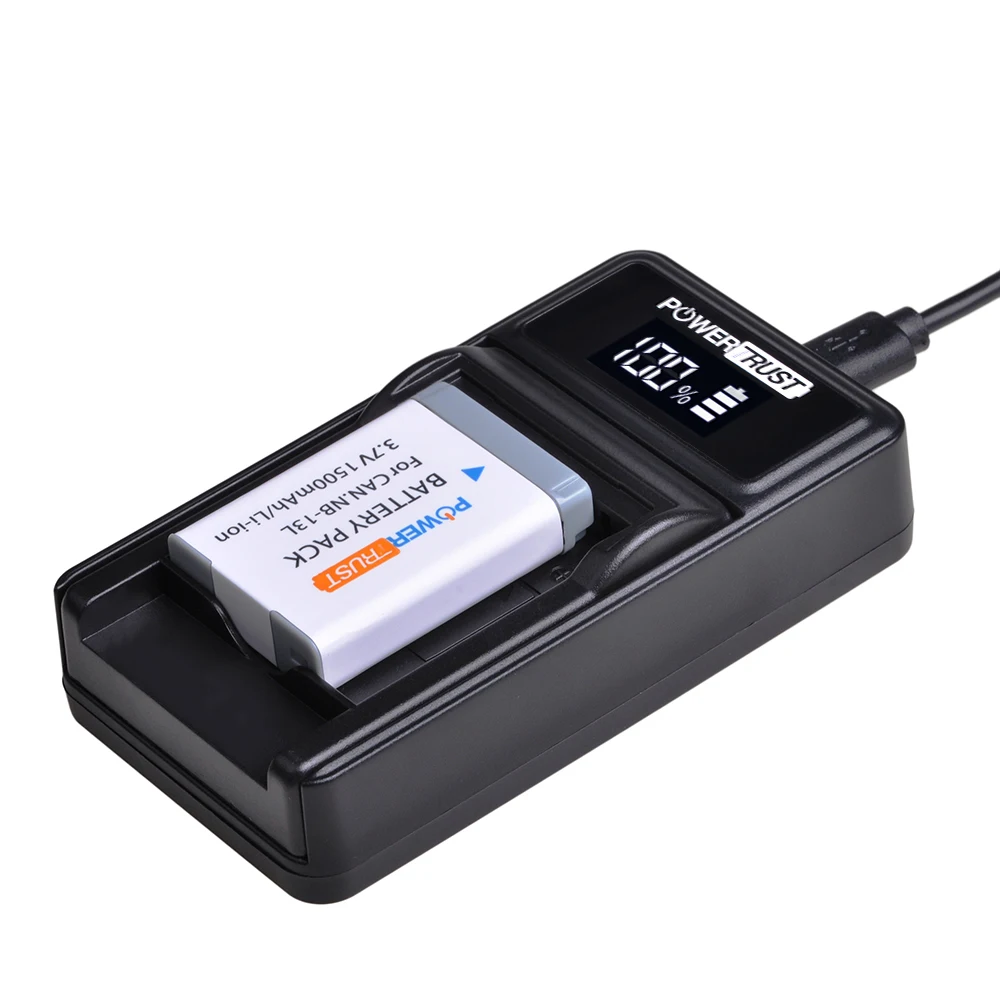 1Pc NB-13L NB 13L NB13L Battery akku + New LED USB Charger for Canon G7 X Mark III G7X PM165 G5 X G5X Mark ii G9X SX620 SX720 HS