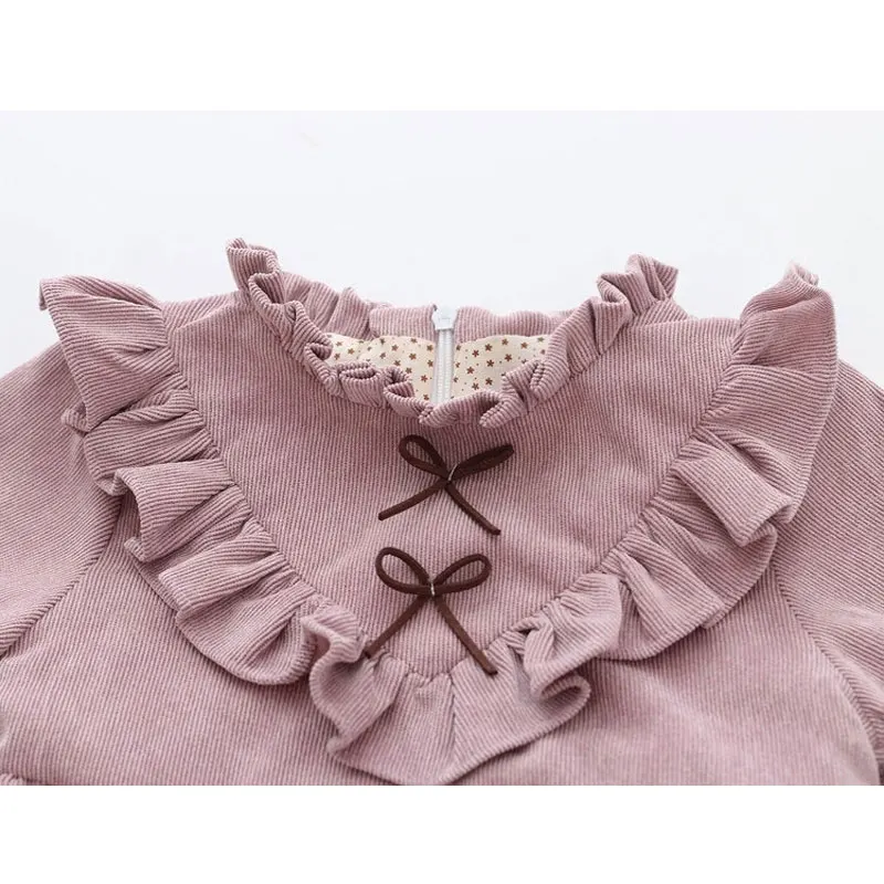 Spring Newborn Baby Girls Princess Dress Party Dresses for Girls Long Sleeve Birthday Dresses Infant Outerwear Clothes Clothing