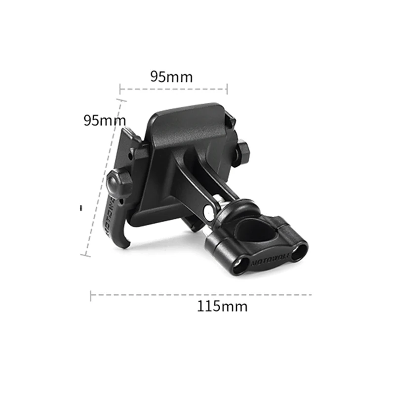 MOTOWOLF Motorcycle Modified Phone Holder 360 Horizontal rotation Cool styling CNC Aluminum