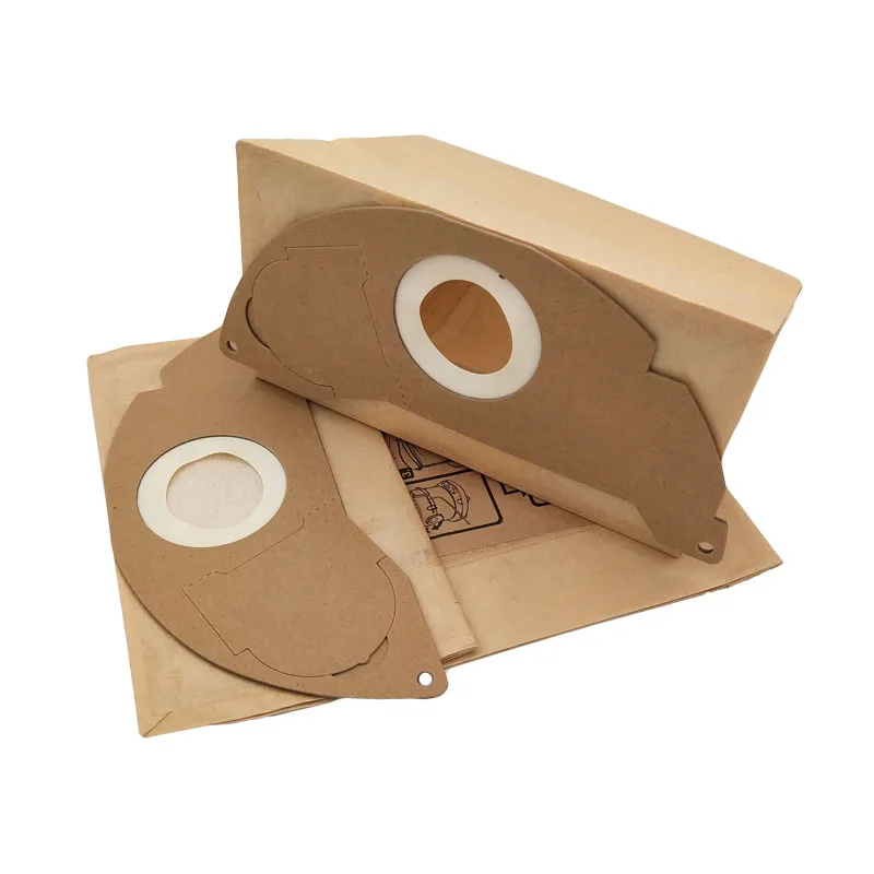 6 قطعة/الوحدة الغبار أكياس فراغ الغبار ورقة حقيبة ل كارشر WD2250 A2004 A2054 MV2 فراغ نظافة الغيار أجزاء الغبار أكياس جمع