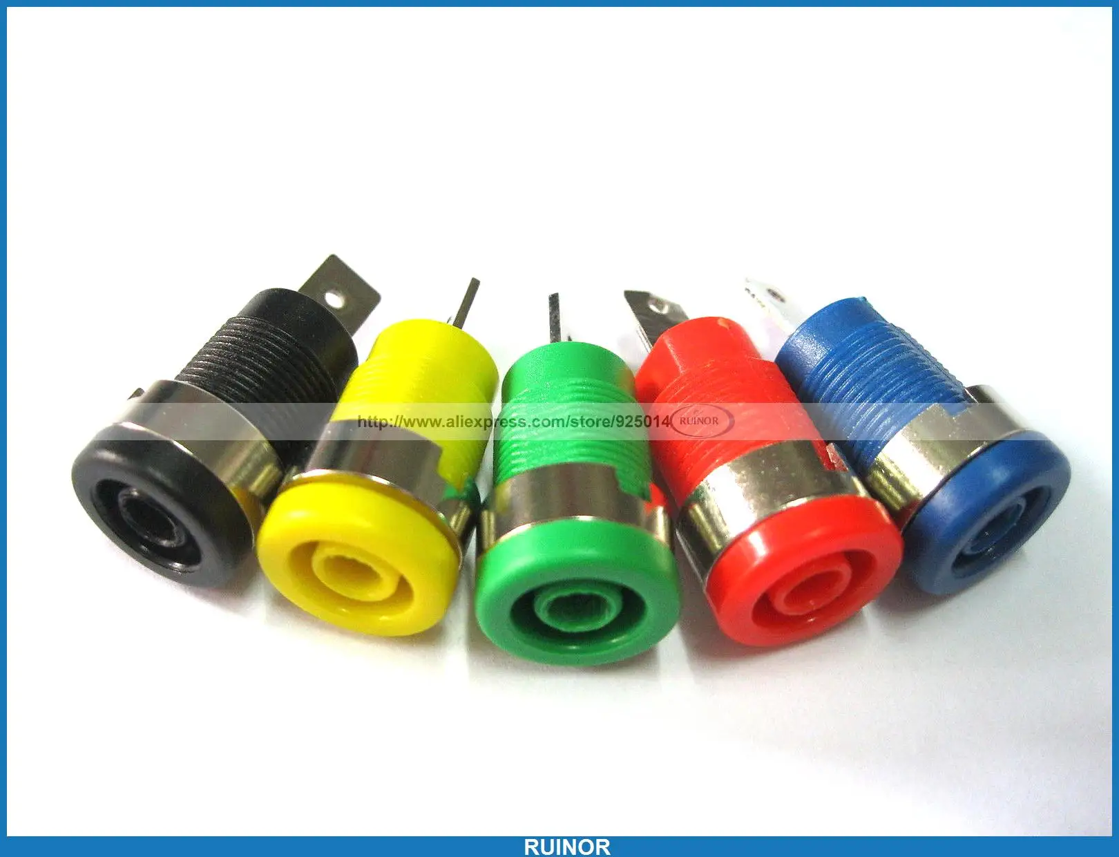 40 Pcs Binding Post Banana Jack for 4mm Safety Protection Plug 5 Colors SL2075