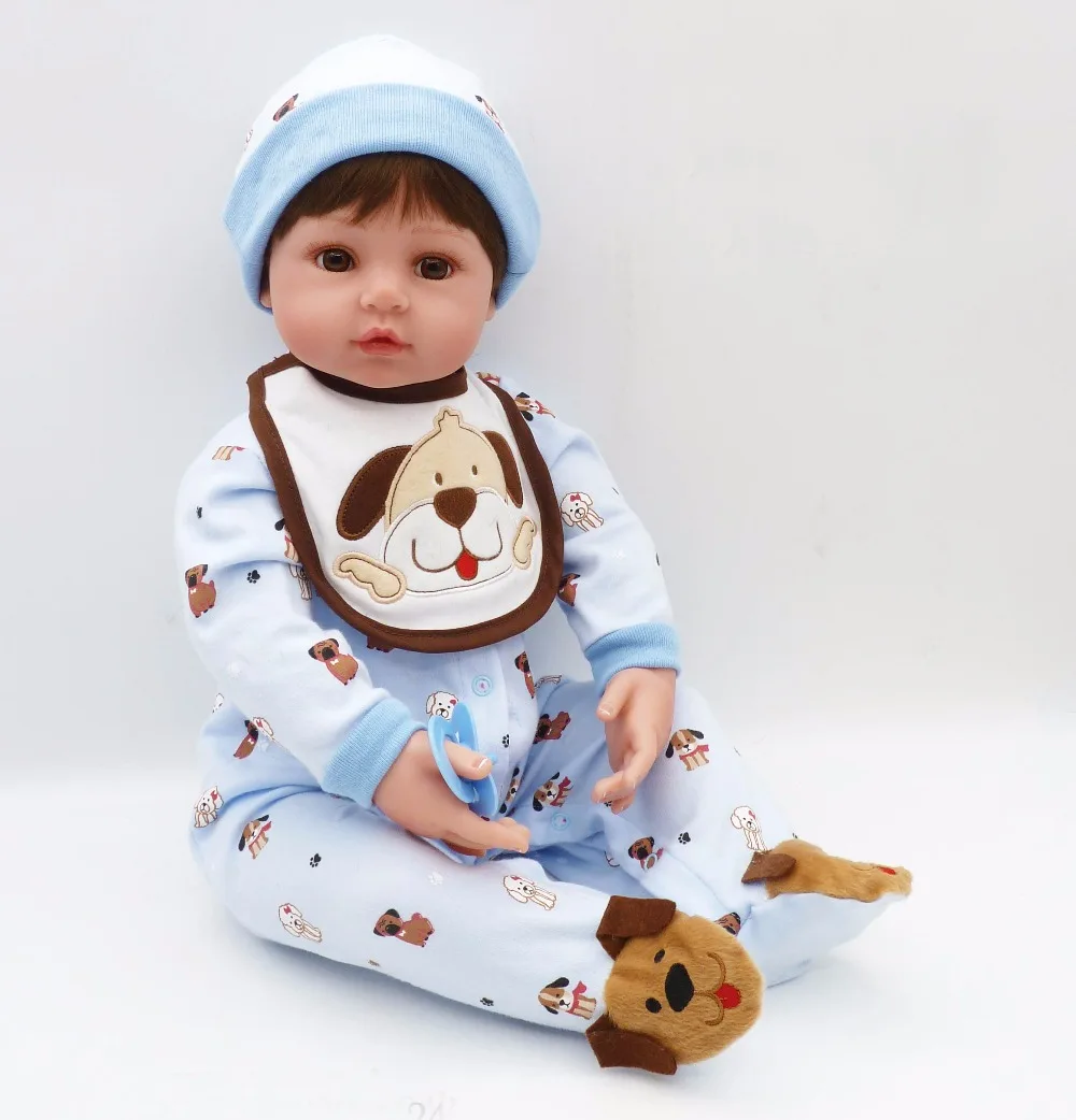 

Large size 24" bebe boy reborn baby dolls lifelike doll reborn babies toys soft silicone baby toys real touch bonecas