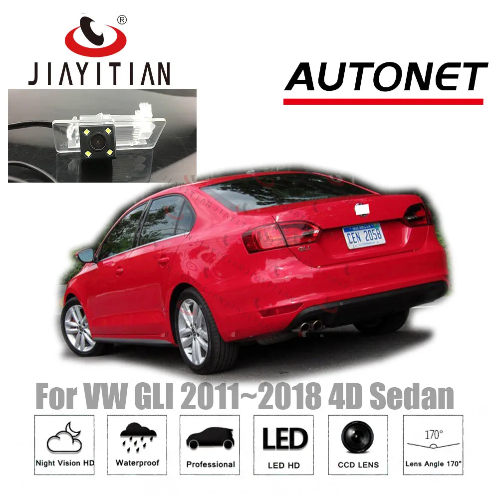 

JIAYITIAN Rear View Camera For VW GLI 2011~2019 4D Sedan Night Vision CCD Reverse Camera license plat Camera backup camera