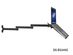 Foldable Wall Mount 12-16 inch Laptop Holder Three Arms Full Motion Laptop Cooler Retractable Notebook Hanger