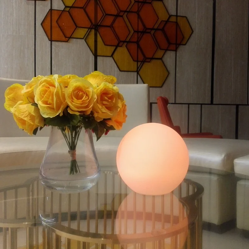 Rechargeable Moon Lamp 16 Color Changeable Remote Control LED Ball Bedroom Bookcase Night Light Home Decor Globe Christmas Gift