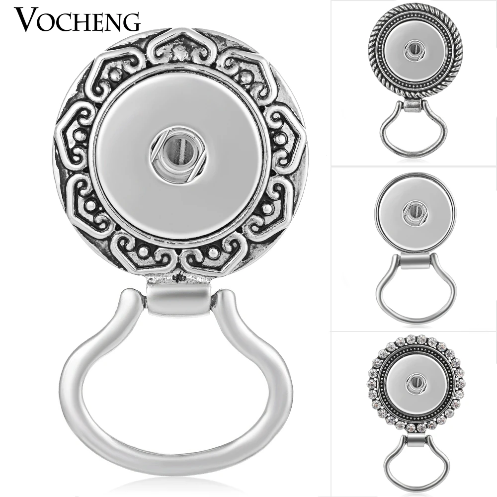 10pcs/lot Wholesale Vocheng Snap Jewelry Vintage 18mm DIY Women Clothes Charm Accessories for Glasses 4 Styles NN-469*10