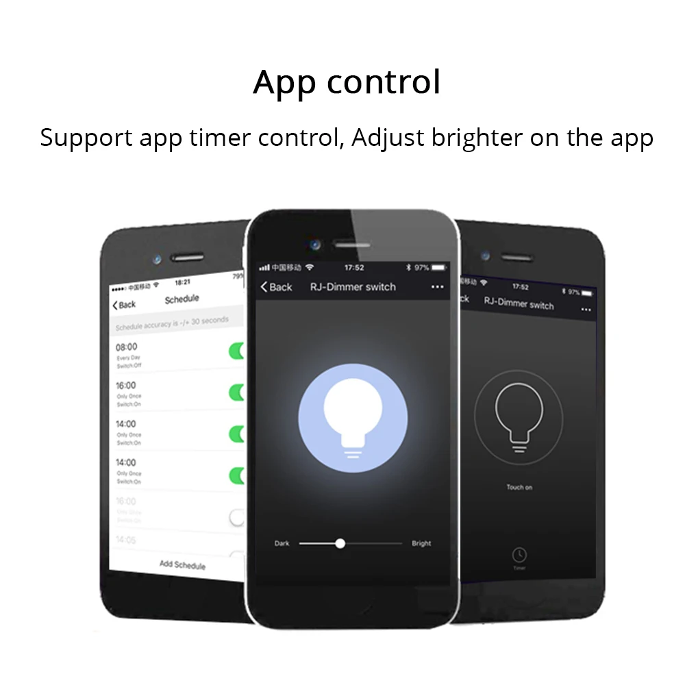 Zemismart-interruptor inteligente com regulador de temporizador, modelo eua, interruptor touch, funciona com alexa, google home e suporte para automação residencial