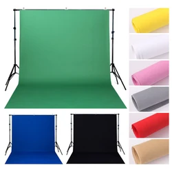 SH Photography Studio 1.6Mx2M/3M/4M  Non-woven Backdrop Background Solid Color Green White Black Screen Chromakey Cloth