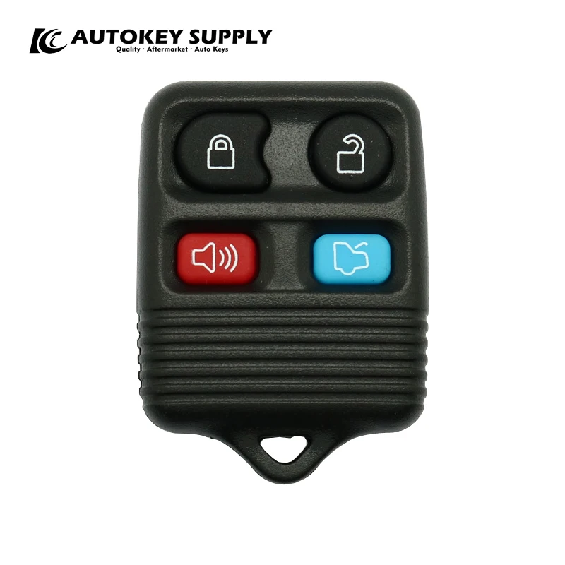 AutokeySupply AKFDC412-34H 3/4 Botões Chave Remota Fob Completo 433/315Mhz FCC GQ43VT11T ID 4010-C1 Para Ford