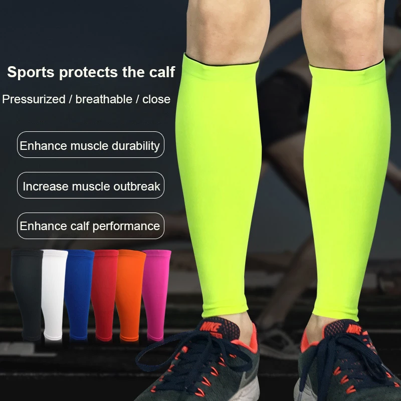 1PCS Men Women Cycling Leg Warmers Base Layer Compression Leg Sleeve Running Football Basketball Calf Support Shin Guard