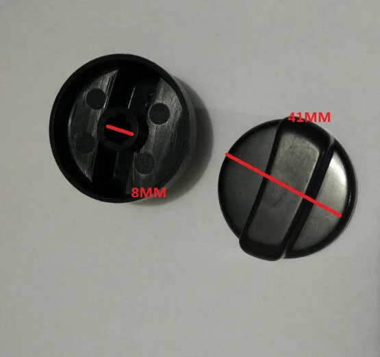 Cooktop Parts gas burner knobs black plastic knob 8mm diameter