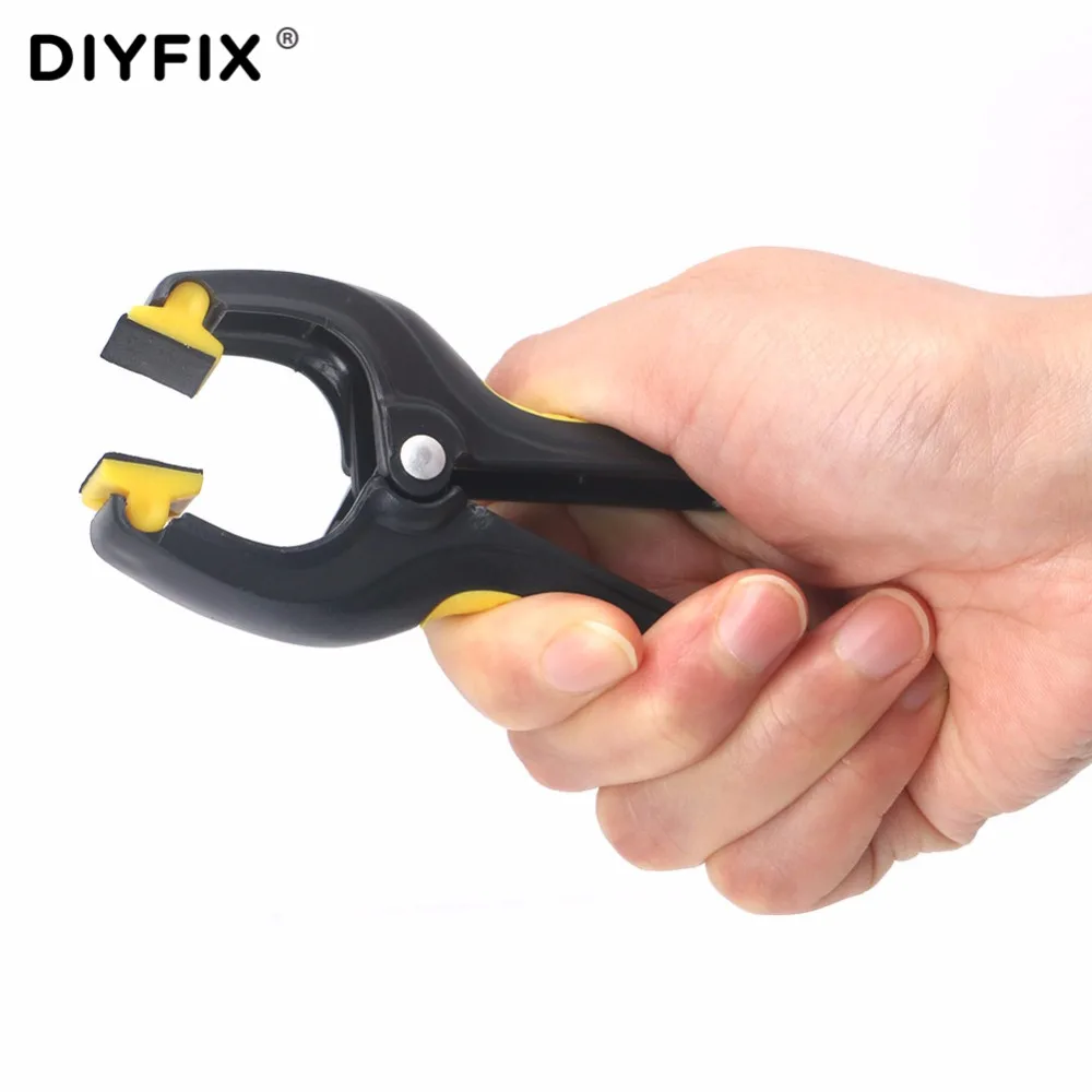 Diyfix 4 шт./лот Пластик клип светильник ЖК-дисплей Экран зажим для крепления iPhone Samsung iPad Планшеты ремонт сотового телефона tool kit