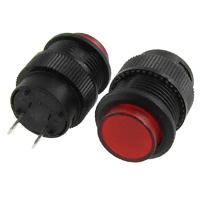 

AC 3A 250V Red Cap SPST Momentary Push Button Switch