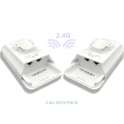 2 pieces 1-3 km 300 Mbit open router CPE 2.4G wireless access point router Wi-Fi bridge  extension center router with 24 V POE