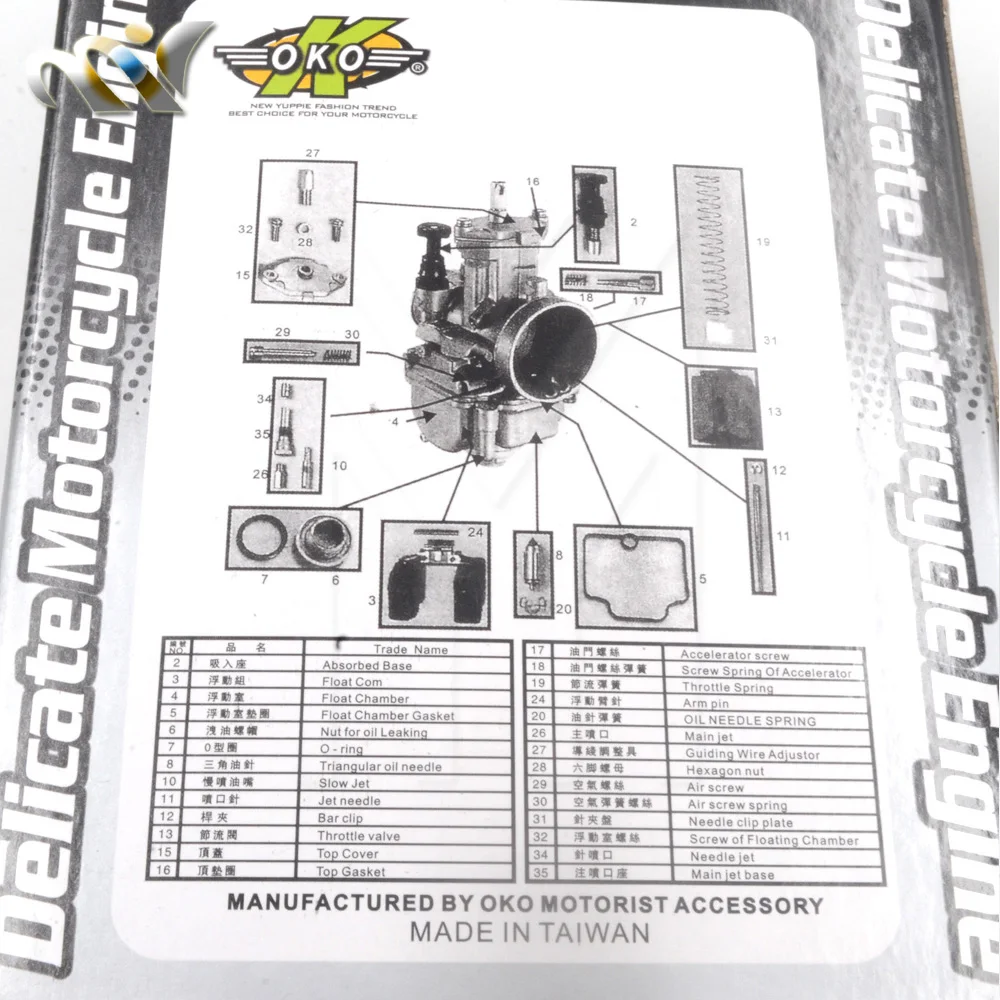 OKO 24 26 28 30 32 34 OKO24 Koso Carburetor Keihin PWK Vergaser Universal For Motorcycle Scooter Motocross With Power Jets