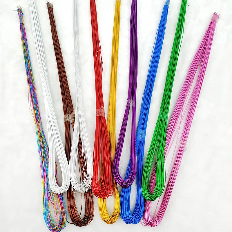 DIY Nylon flower Materials Wire 22# 0.8mm /  Artificial flowers  making stems nylon flower decorations/60pcs/lot