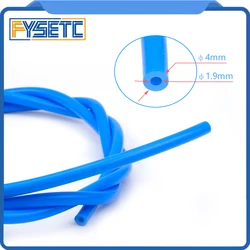 Tubo de teflón tl-alimentador de PTFE, extrusora Bowden de 1,75mm, ID de filamento de 1,9mm, OD de 4mm, tubo de Capricornio clonado, 1 M