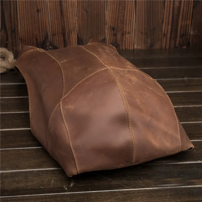 Imagem -05 - Mochila de Negócios Elegante Vintage Masculino Feminino Couro Bolsa de Negócios para Meninos Bolsa de Viagem Masculino Feminino Anti-roubo Bolsas de Mão Grandes