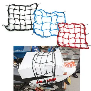 

4PCS Motorcycle Bike ATV Offroad Board GoCart accessories TANKED TKD RACING Universal 6 Hooks Bungee Cargo Net Helmet Net