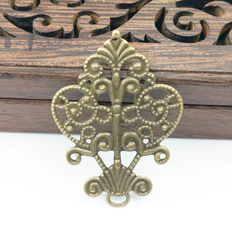 20pcs 40mm  Filigree    Wraps Metal Charms For Embellishment Scrapbook DIY Jewelry Metal Craft  Wraps