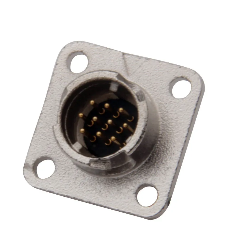 1Pcs Servo Motor Connector CM10 10pin Angle 2 Core Servo Encoder Socket DDK Metal Connectors Straight