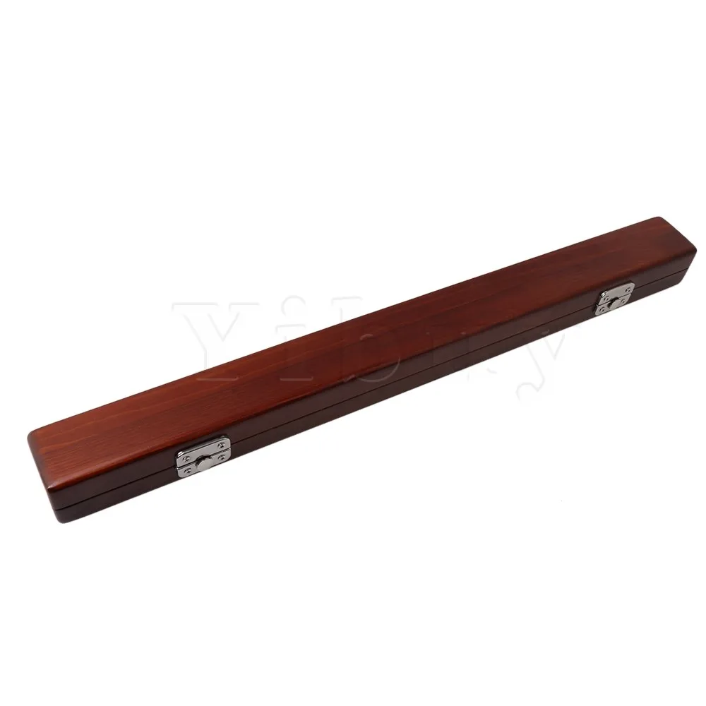 Yibuy 46cm Length Hand-made Wooden Band Music Director Orchestra Conductor Conducting Baton Case Storage Box