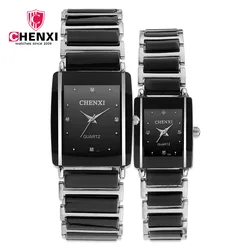 Chenxi-relojes de cuarzo de cerámica simulada para hombre y mujer, pulsera de lujo famosa, regalo, 104a, 2022