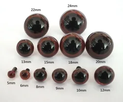 Wholesale(100pcs/lot) 22-24mm Big Size Brown Color Plastic Safety Eyes