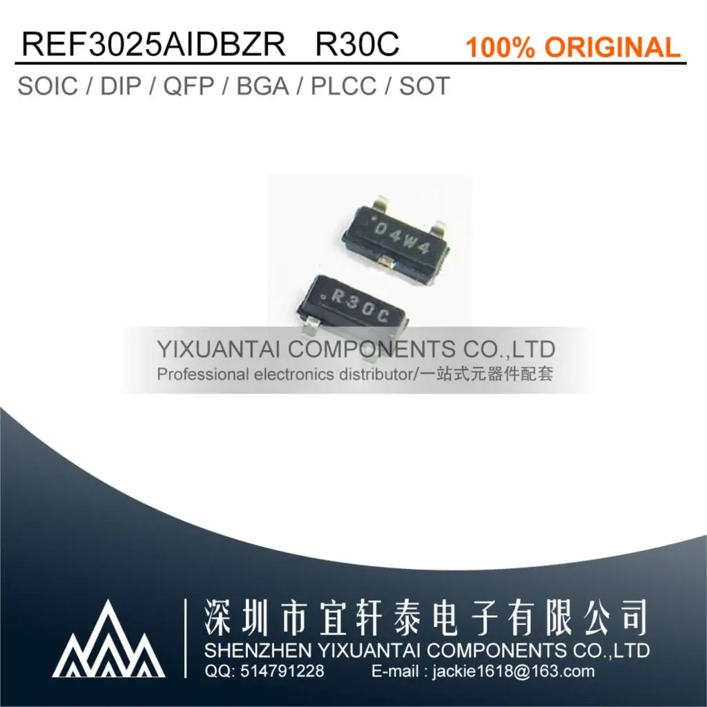 

10pcs/Lot REF3025AIDBZR REF3025A REF3025 IC VREF SERIES 0.2% SOT23-3 Marking:R30C New Original