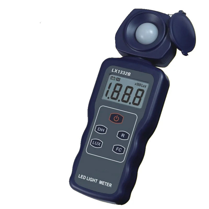 Digital Lux Meter 200000 Lux LED Light Luxmeter Spectra Tester Auto Range Precision Lux FC Filter Lense Digital Illuminometer