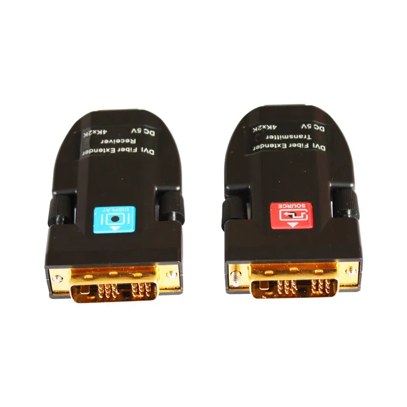 4K AMS-DTR1L/2L/4L Support Single-Mode 2KM 1 LC DVI Optical Fiber Tramsmission Converter For Fiber Optical Cable Otdr Extender