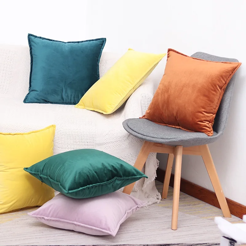 

Velvet Pillowcase Home Decorative Cushion Cover 45x45cm/50*30cm Kussenhoes Sofa Pillowslip Decorative Housse De Coussin