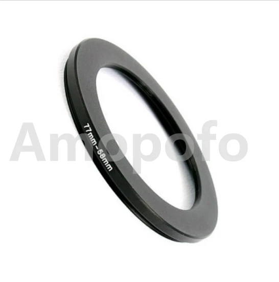 77mm-58mm Step-Down Metal lens filter Adapter Ring/77mm Lens to 58mm UV CPL ND Accessory