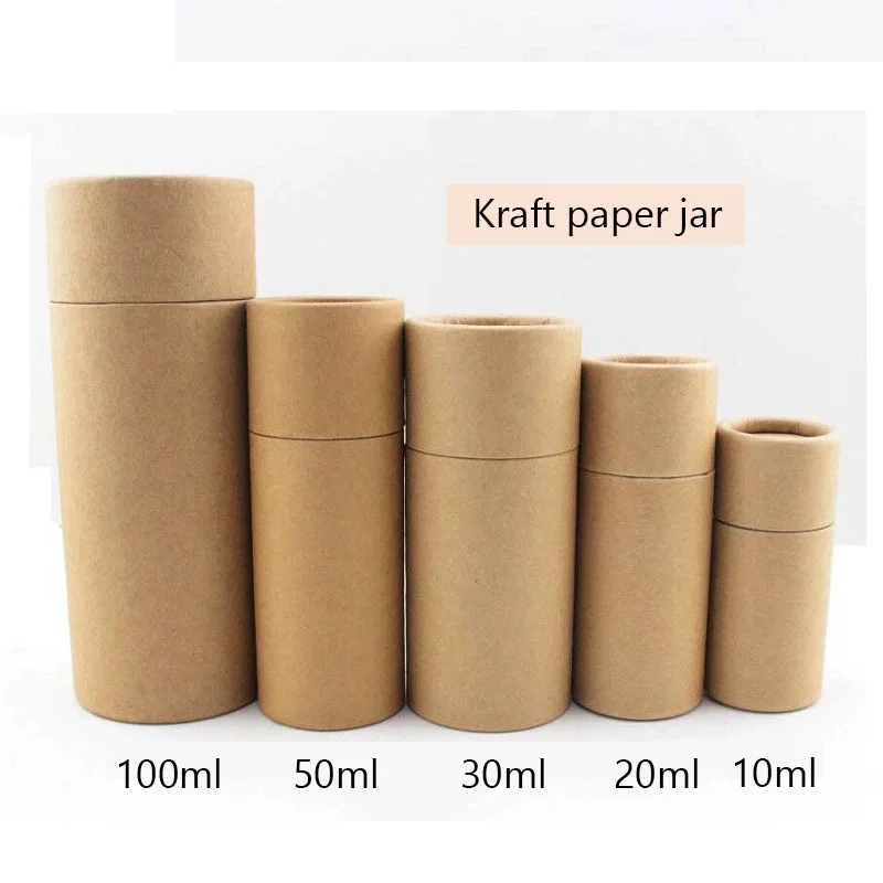 20pcs  Kraft Paper Container Bottle Packaging  Tube for Glass Essential oil Bottles Package