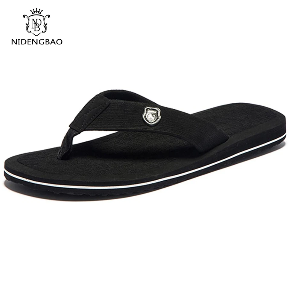 Big Size 50 Men Slippers Beach Shoes Outdoor Men Flip Flops Mens Sandals Summer Casual Shoes Good Quality Classic Flip Flops Men