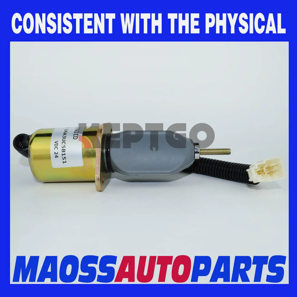 1753ES-24A3UC5B1S1 24V SA-3840-T Engine Fuel Stop solenoid For Yanmar 4TNE98 4TNE94 4TNC88