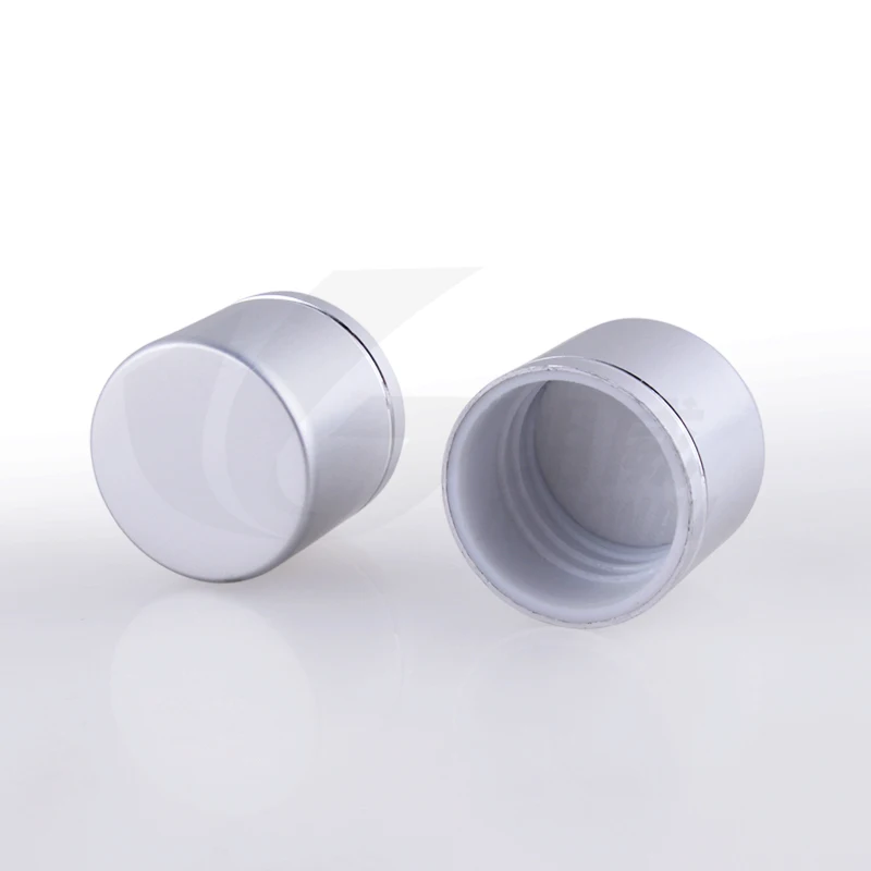 Miễn phí Vận Chuyển 60 ml 300 cái/lốc Tròn vai nhôm điện hóa bình thường nắp chai, bao bì nhựa chai, chai pet