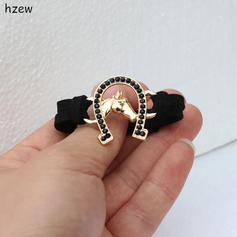 hzew Crystal Horseshoe Bracelet Women\'s Fashion Jewelry Horse Bracelets Christmas gift