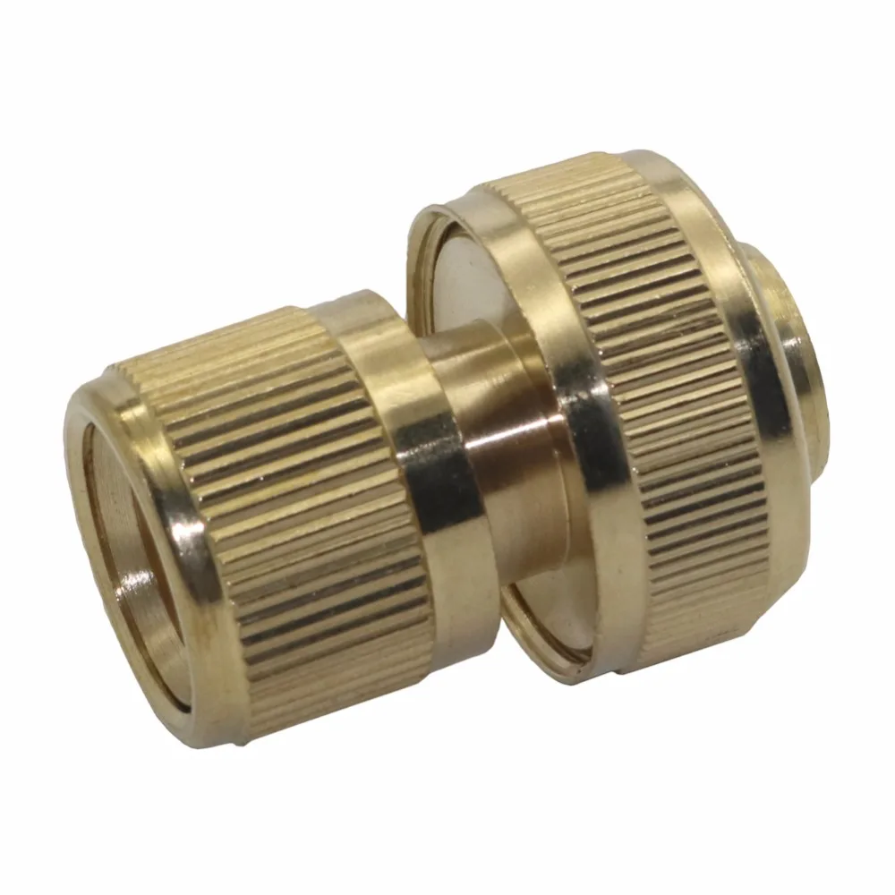 

1 Pc 19mm Copper Garden Hose Connectors Garden Irrigation System Pipe Tube Universal Adapter Quick-Connector For ID 19mm Hose