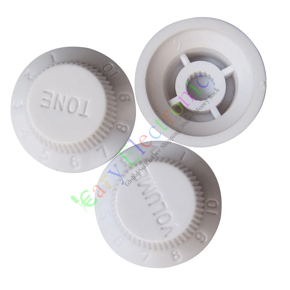 Wholesale and retail 50set 26mm White potentiometer cap knob Guitar tube Volume Tone audio parts amp free shipping