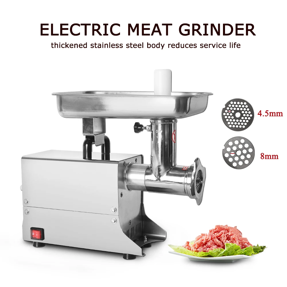 ITOP Meat Grinder 80kgs/h ELectric Meat Mince Stainless Steel Food Chopper Sausage Filling Machine Commercial Food Processors