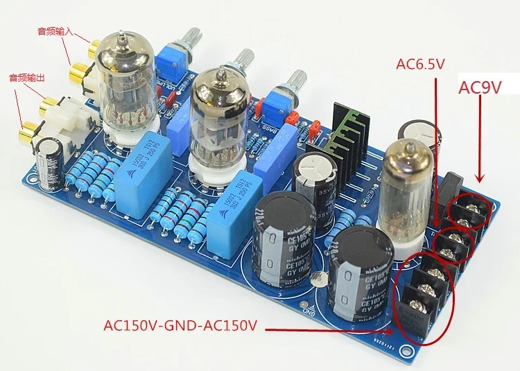 YJ00409-6N1 Tube p reampคณะกรรมการคณะกรรมการเสียงหลอดpre-เครื่องขยายเสียงคณะกรรมการ