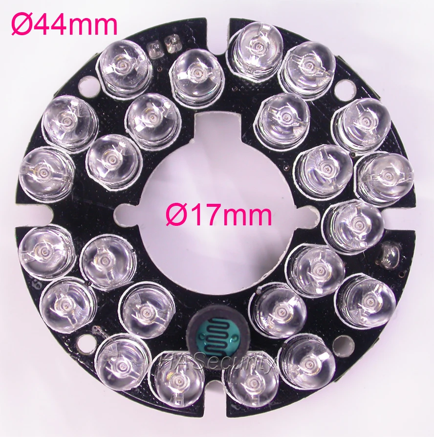 Infrared 24x IR LED  board for CCTV cameras night vision (diameter outer : 44mm / inner : 17mm)