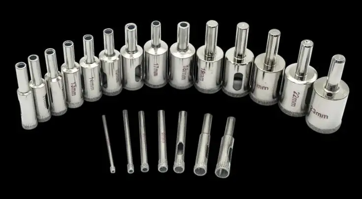 1pc 15mm 16mm 17mm 18mm 19mm 20mm 21mm 22mm 23mm 24mm 25mm  Diamond Coated Core Drill Bits Hole Saw Glass Tile Granite Marble