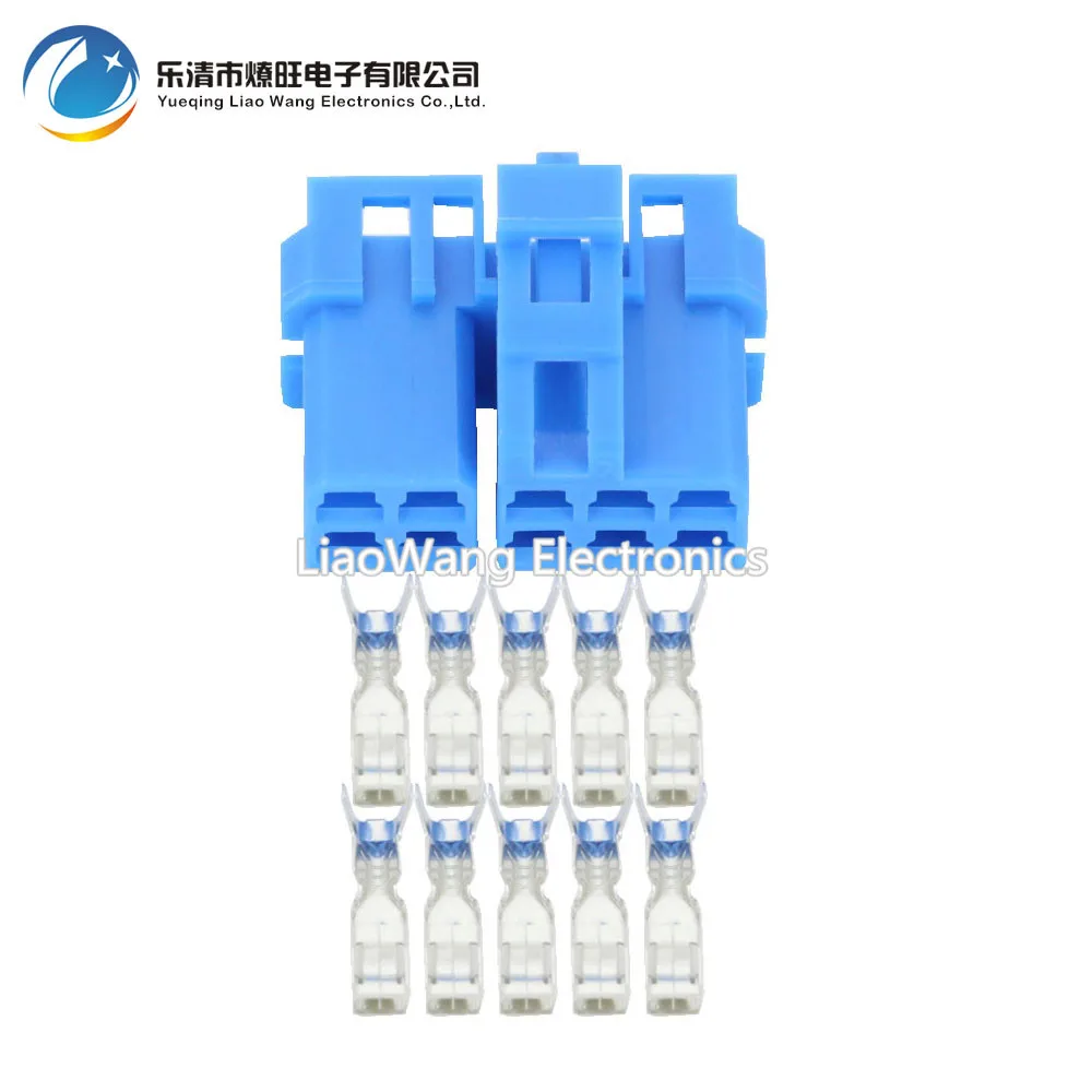 5 Sets 10 pin plastic parts car connector car audio plug with terminal DJ7103Y-2.8-21 10P