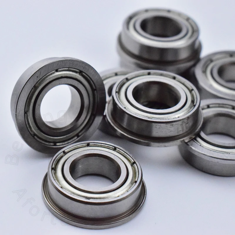 F688ZZ 8*16(18)*5mm  Flange Bearing 10pcs chrome steel Metal Sealed High speed Mechanical equipment parts