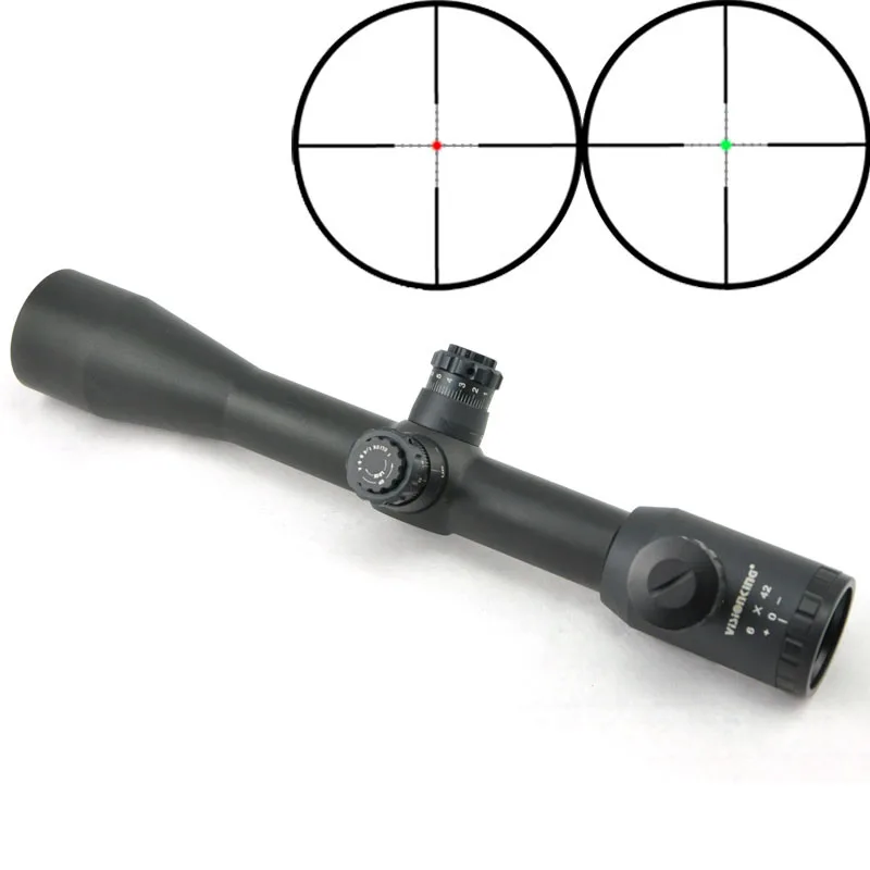 

Visionking 6x42 Fixed Power Riflescope Mil-Dot 30mm IR Hunting Tactical Rifle Scope.223 .308 Super Shockproof Riflescope