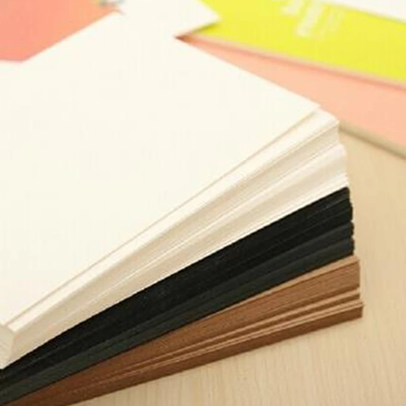 20PCS Blank Greeting Card Kraft Paper Postcard Vintage Blank Postcards DIY Hand Painted Graffiti Message Card J2Y