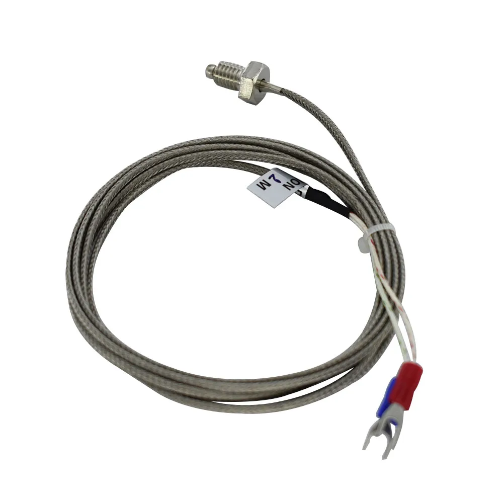 5pcs/Lot Thread M6/M8 Screw Probe Temperature Sensor Thermocouple K Type 1/2/3/4/5m Cable for PID Controller